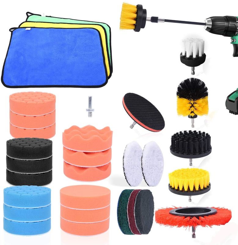 33pcs Electric Polishing Drill Brush Set Accessory Kit SGS Certificated