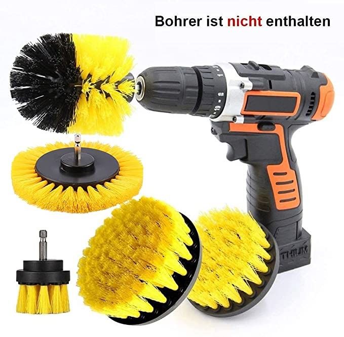 Drill Brush Attachment Cleaning Brush Rim Brush Scrubber Cleaning Brush Kit